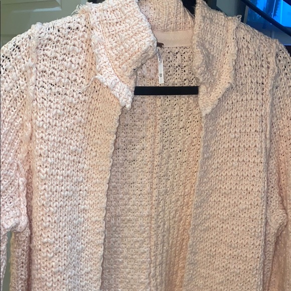 Free people knit cardigan - light pink - Picture 4 of 5